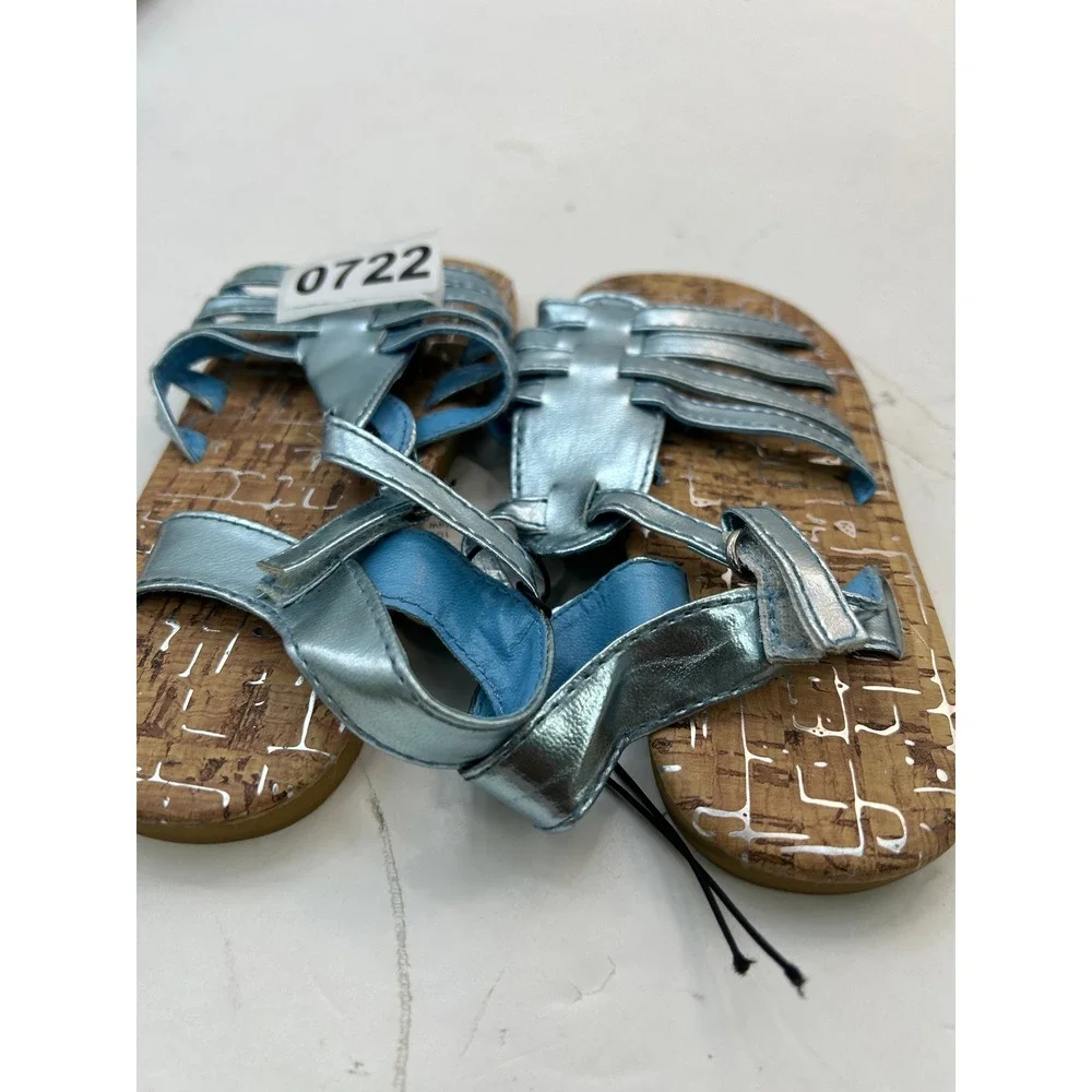 Gina Group Gladiator Sandals Toddler 11/12 Metallic Blue ZTT-7002/A